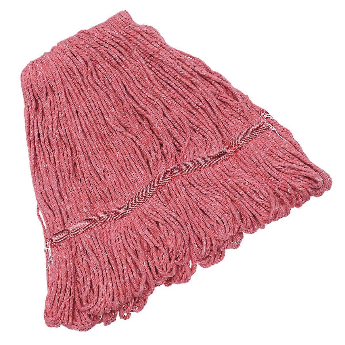 Red Mop Cloth Cotton Material Durable Replacement 1Pcs for Cleaning Use