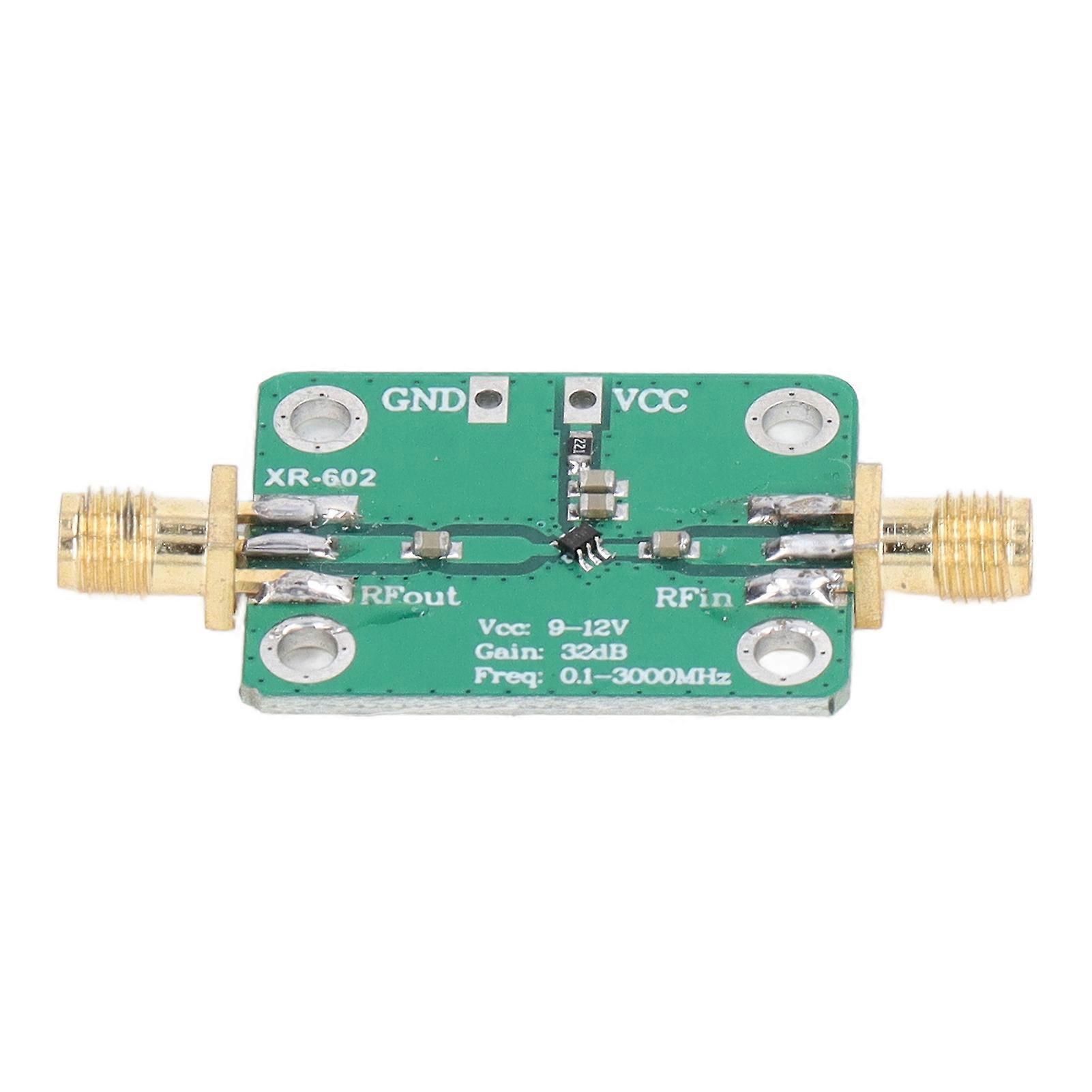 Module amplificateur RF large bande 0,1-2000 MHz 32 dB gain élevé faible puissance micro-ondes radio amateur 9-12 V