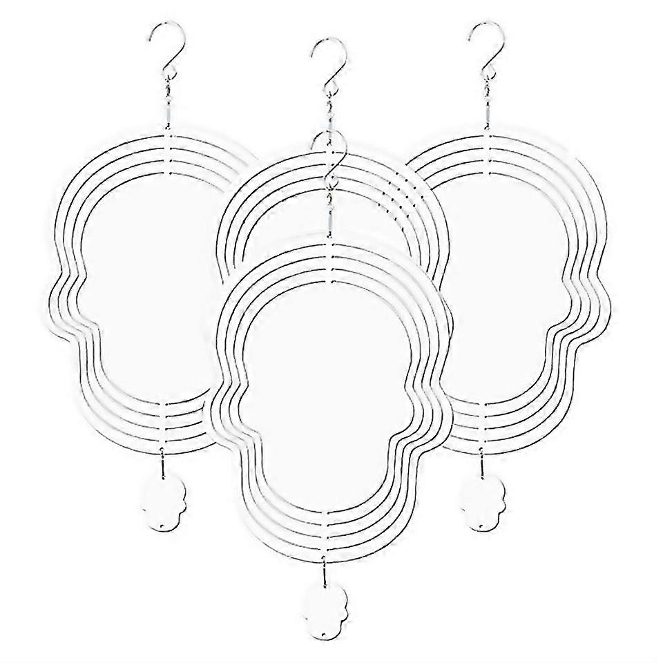 For 4pcs Sublimation Wind Spinner Blanks Wind Powered For Yards Garden