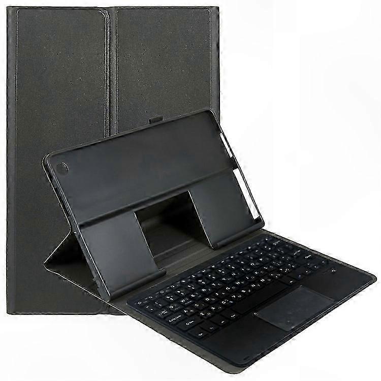 Universal Tablet Leather Case with Keyboard and Toucad, Compatible with 10.1 Inch Tablets, Supports English and Ukrainian Bluetooth Connection