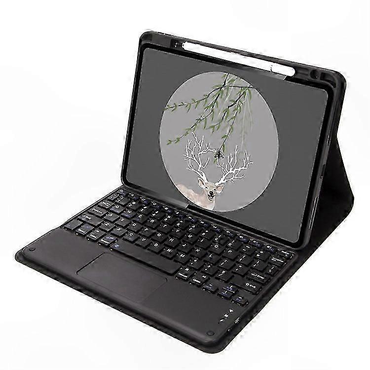 Universal Tablet Case with Keyboard and Pen Slot for 10-12 Inch Devices, Includes Bluetooth Mouse, Leather Design for Enhanced Protection
