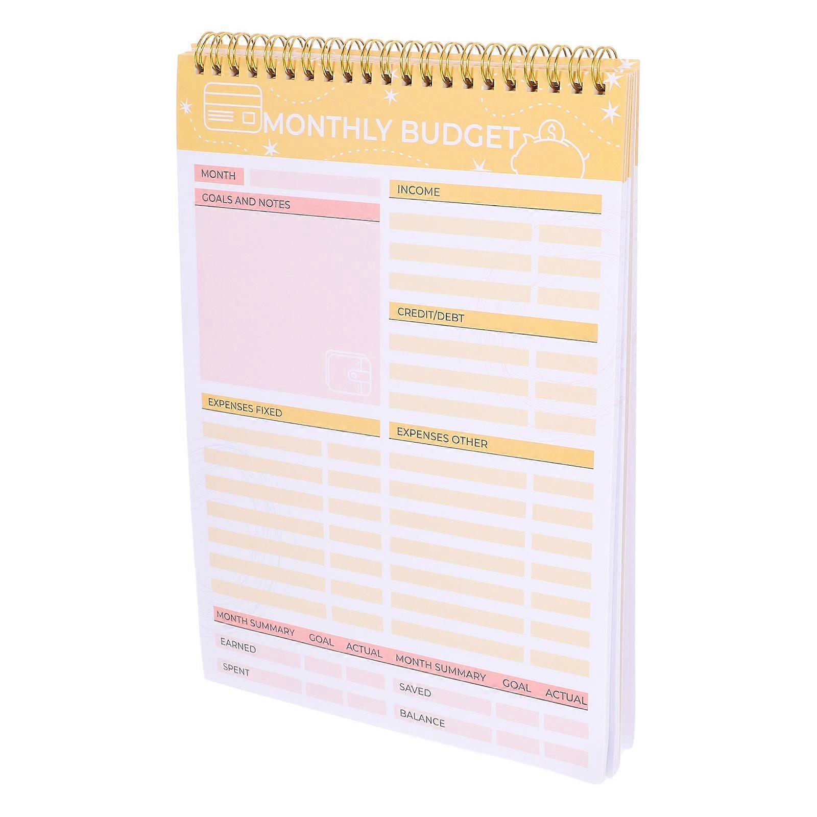 Meal Planner and Grocery List Weekly Tearable Notebook 5Pcs Set