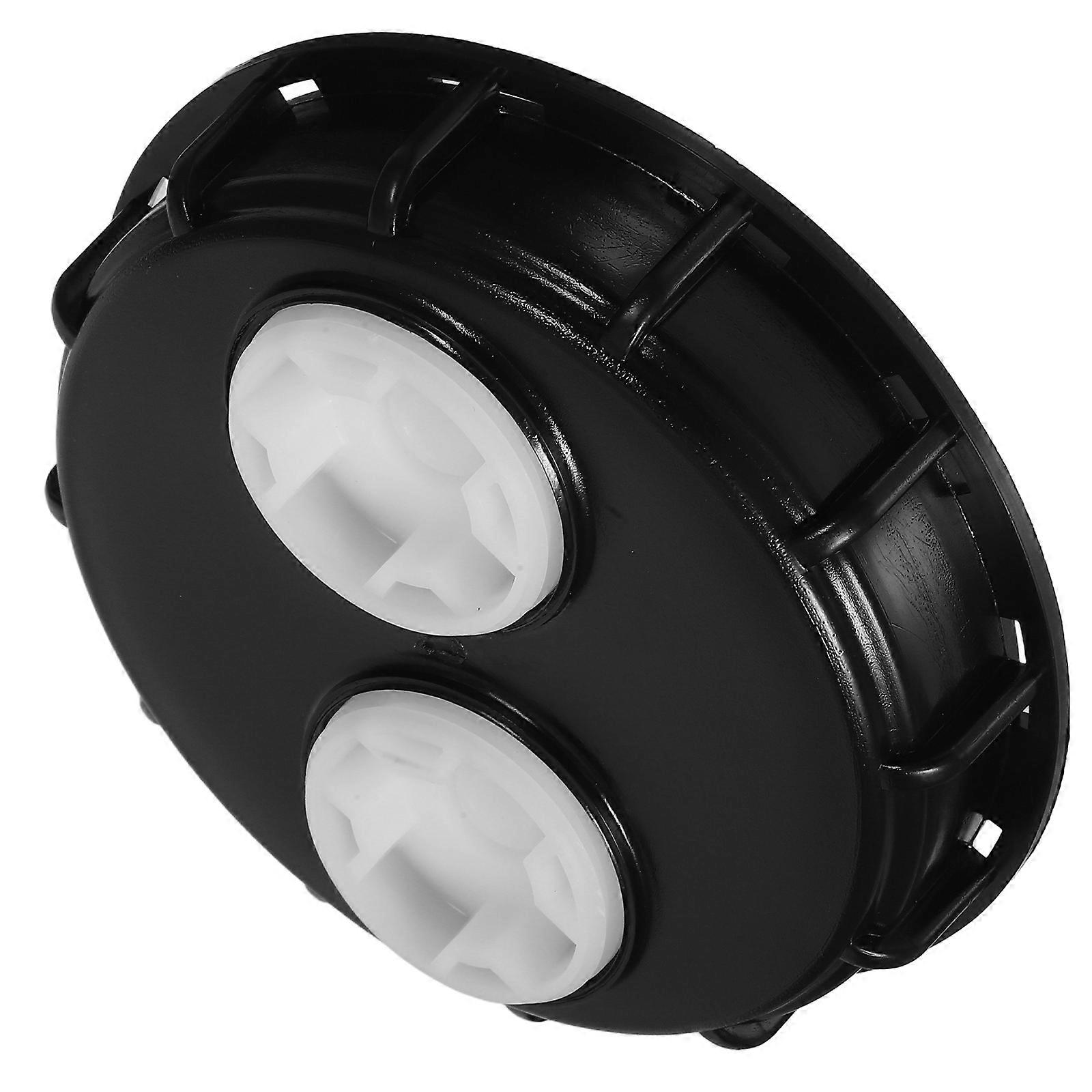 Black Ibc Tote Lid Cap for Chemical Storage with 2Pcs Plastic