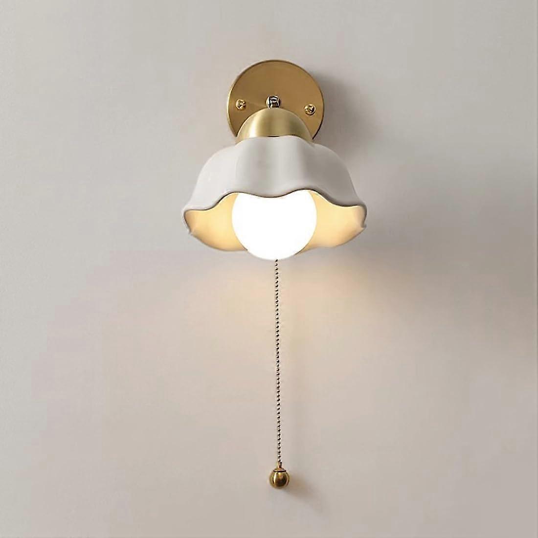 Modern Wall Light Ceramic Wall Sconce With Pull Chain Switch Vintage Wall Light Fixture Chandelier