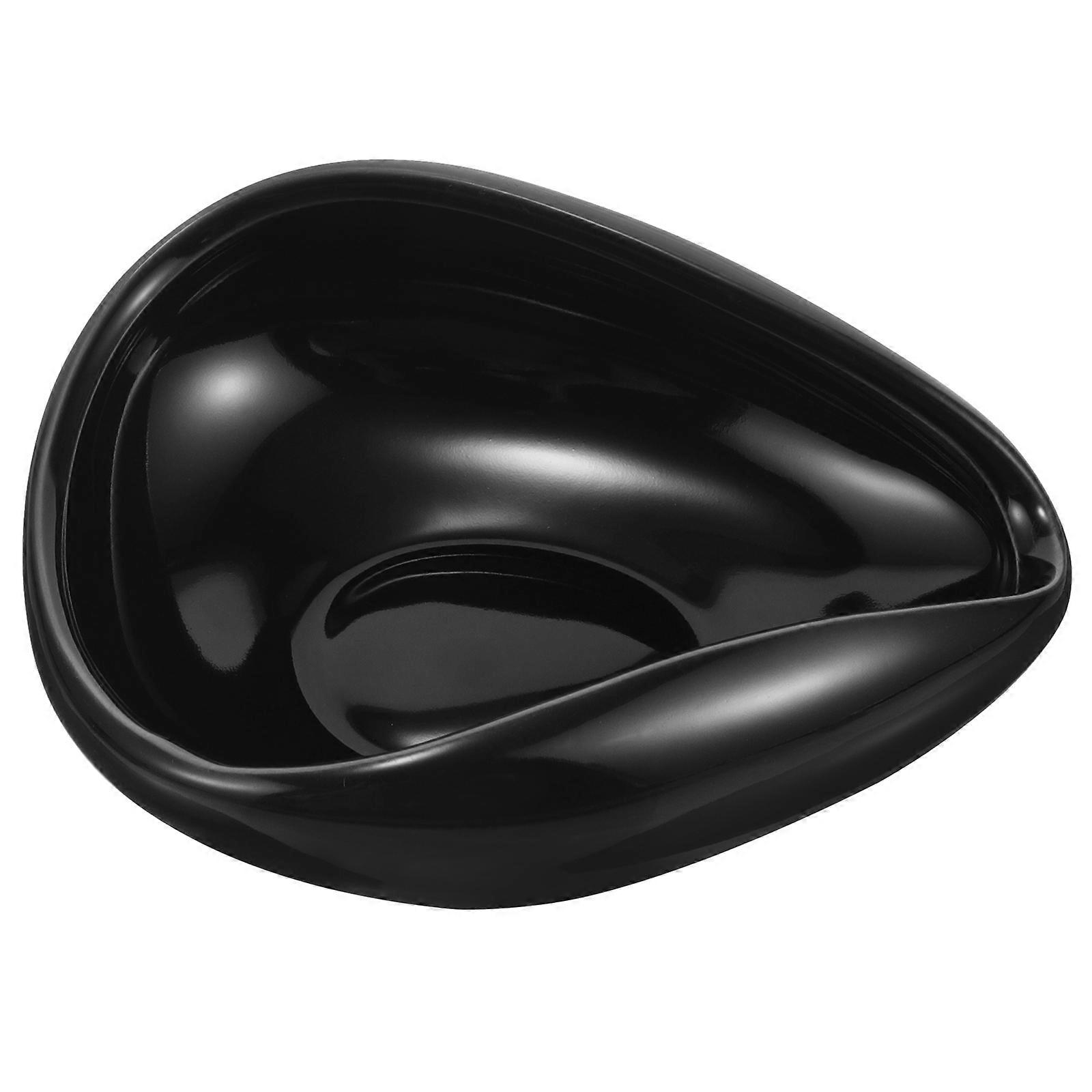 Coffee Bean Sample Tray 4Pcs Ceramic Coffee Bean Plate For Measuring Coffee Beans Home Use Black Rectangular