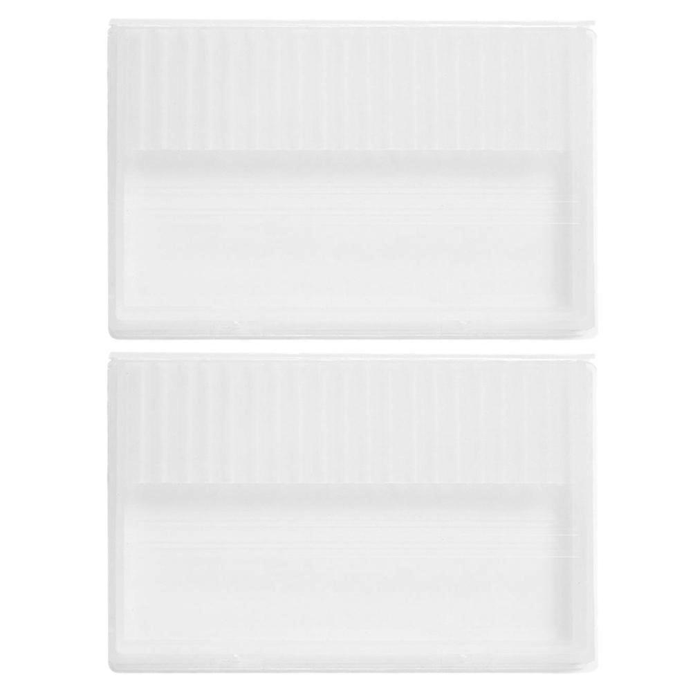 Manicure Drill Bit Organizer Nail Storage Organizer for Professional Use Transparent Plastic Portable Flip Cover for 2Pcs