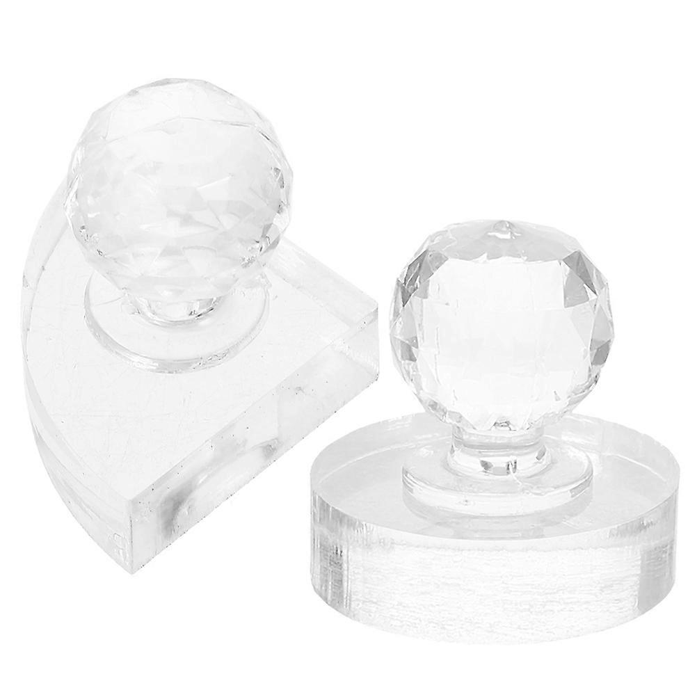 Transparent Eyeshadow Stamp Press Tool for Makeup Use Acrylic 10Pcs