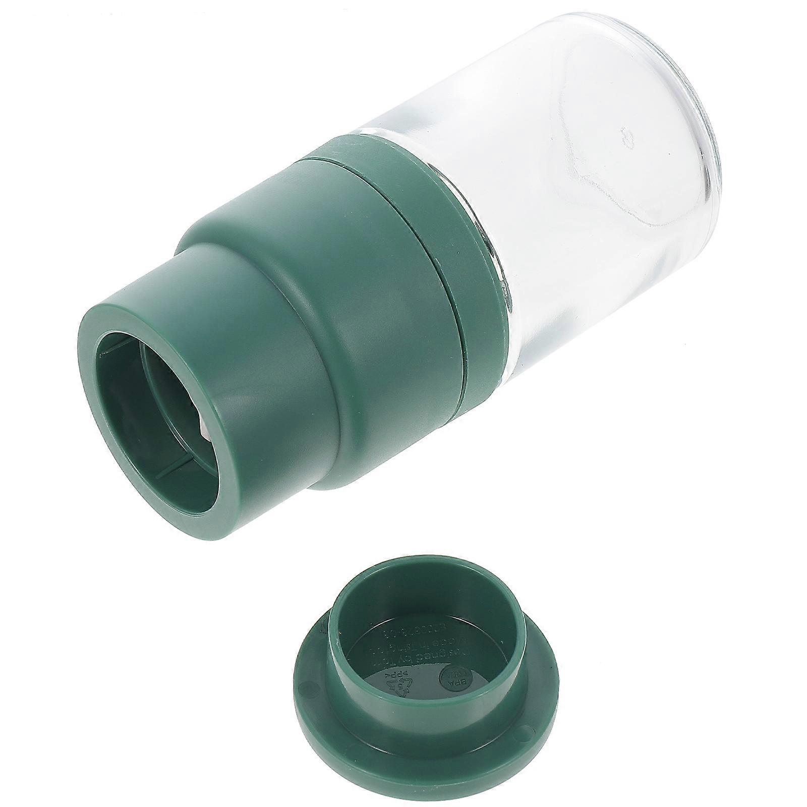 Practical Salt Shaker Kitchen Tool 2Pcs Handheld Pepper Mill Perfect For Outdoor Barbecue Cooking Easy Rotation And Simple Design Green Color