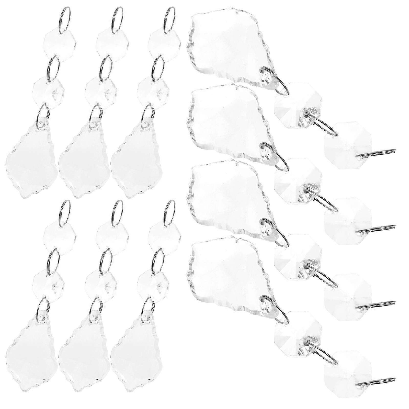 Hanging Decoration Crystals For Ceiling Lighting Ideal For Events And Home Decor With Precision Cutting Process 40 Pcs