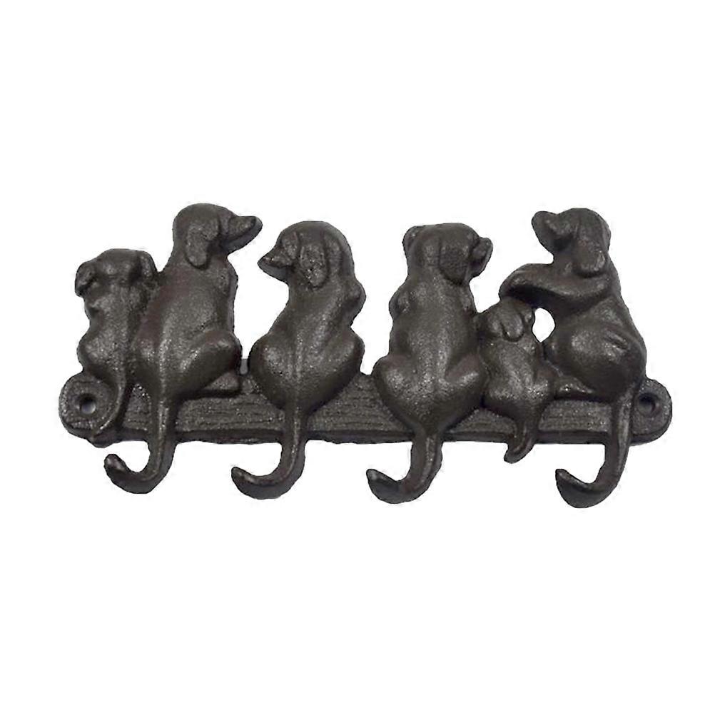 Animal Shape Hook Cast Iron for Coats with 3Pcs Black