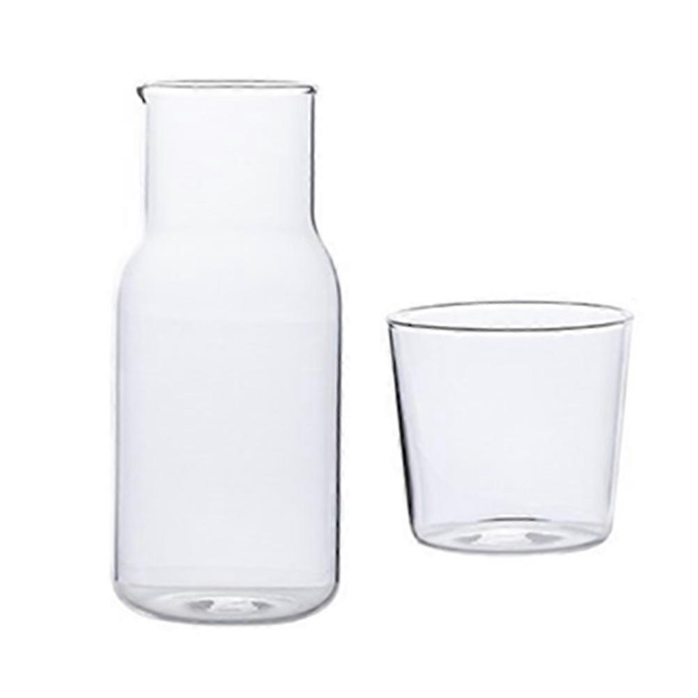 Household Milk Cup Multi-Function Water Jug for Storage 2Sets Glass Set