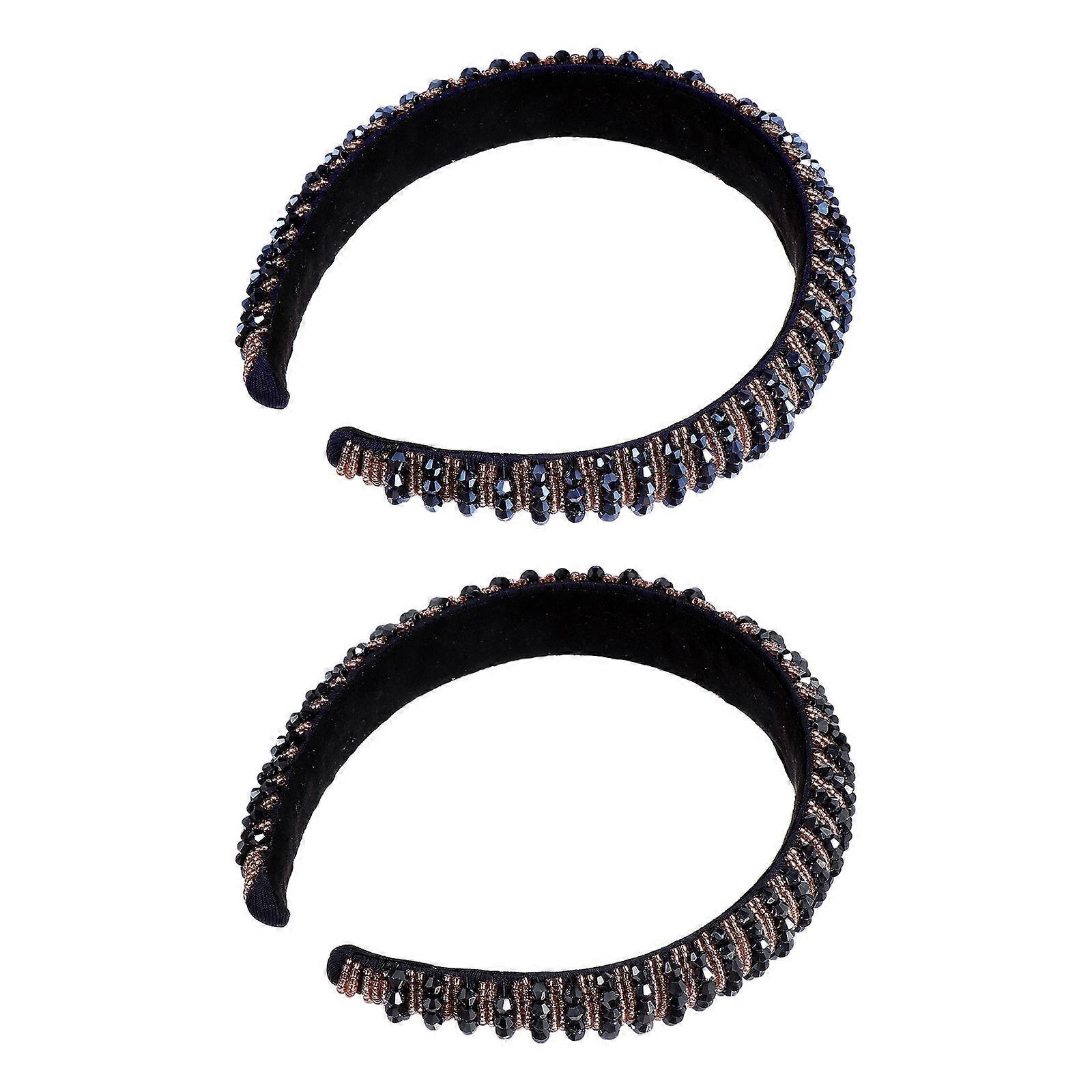 Crystal Headband Rhinestone Headband for Decoration 4Pcs Lightweight Material