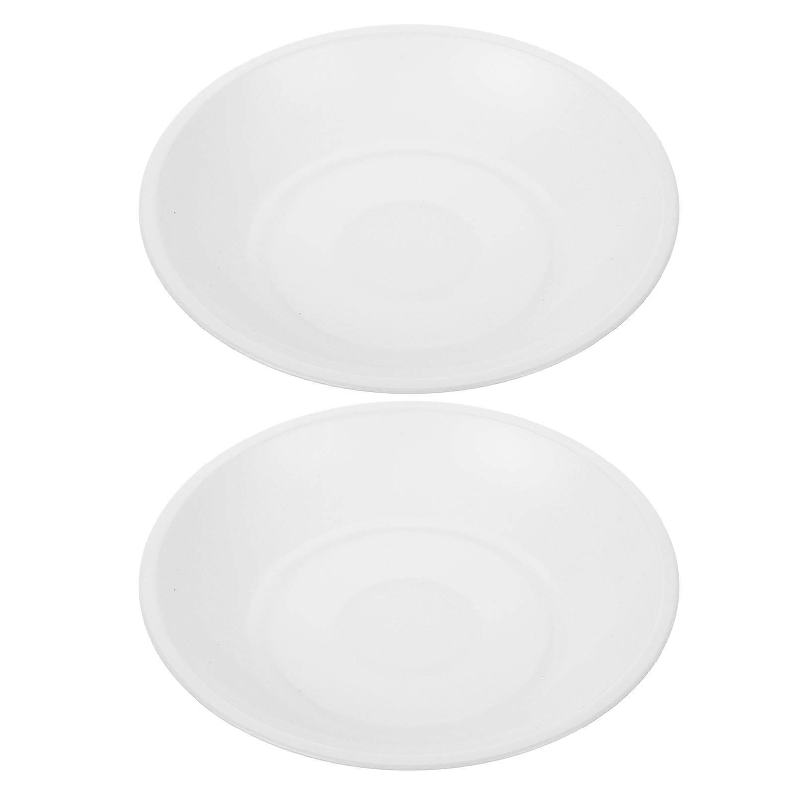 Food Weighing Bowl Plastic Scale Tray for Kitchen Use 2Pcs Weighing Trays