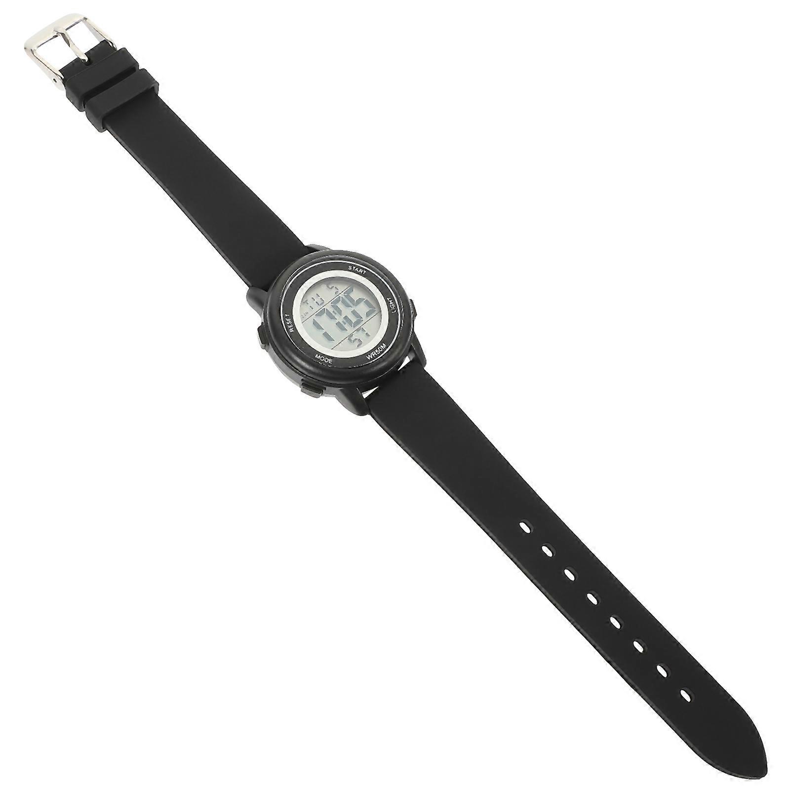 Rectangular Kids Watch With Alarm Clock Feature For Students Daily Use Waterproof 2Pcs