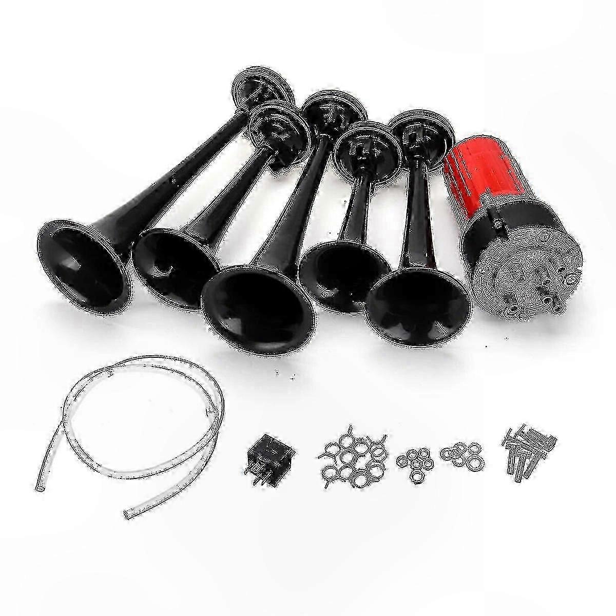 Musikalisches Drucklufthorn, 12 V, 125 dB, universell passend für Auto, LKW, Boot