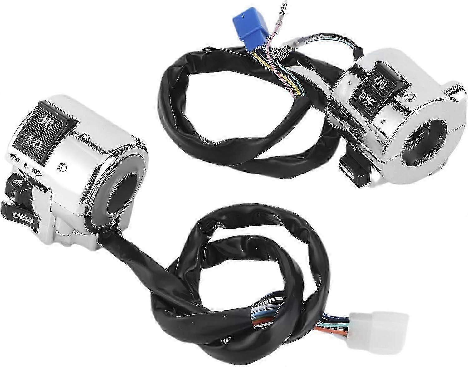 Motorcycle Indicator Switch, 25mm Motorcycle Handlebar Controls, 1 Pair Universal Motorcycle on off Switch Control Turn Signal Horn 2025