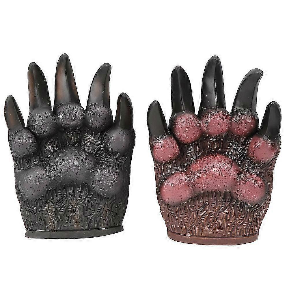 2025 2pcs Animal Head Hand Puppet Highly Simulation Children Educational Model Toy