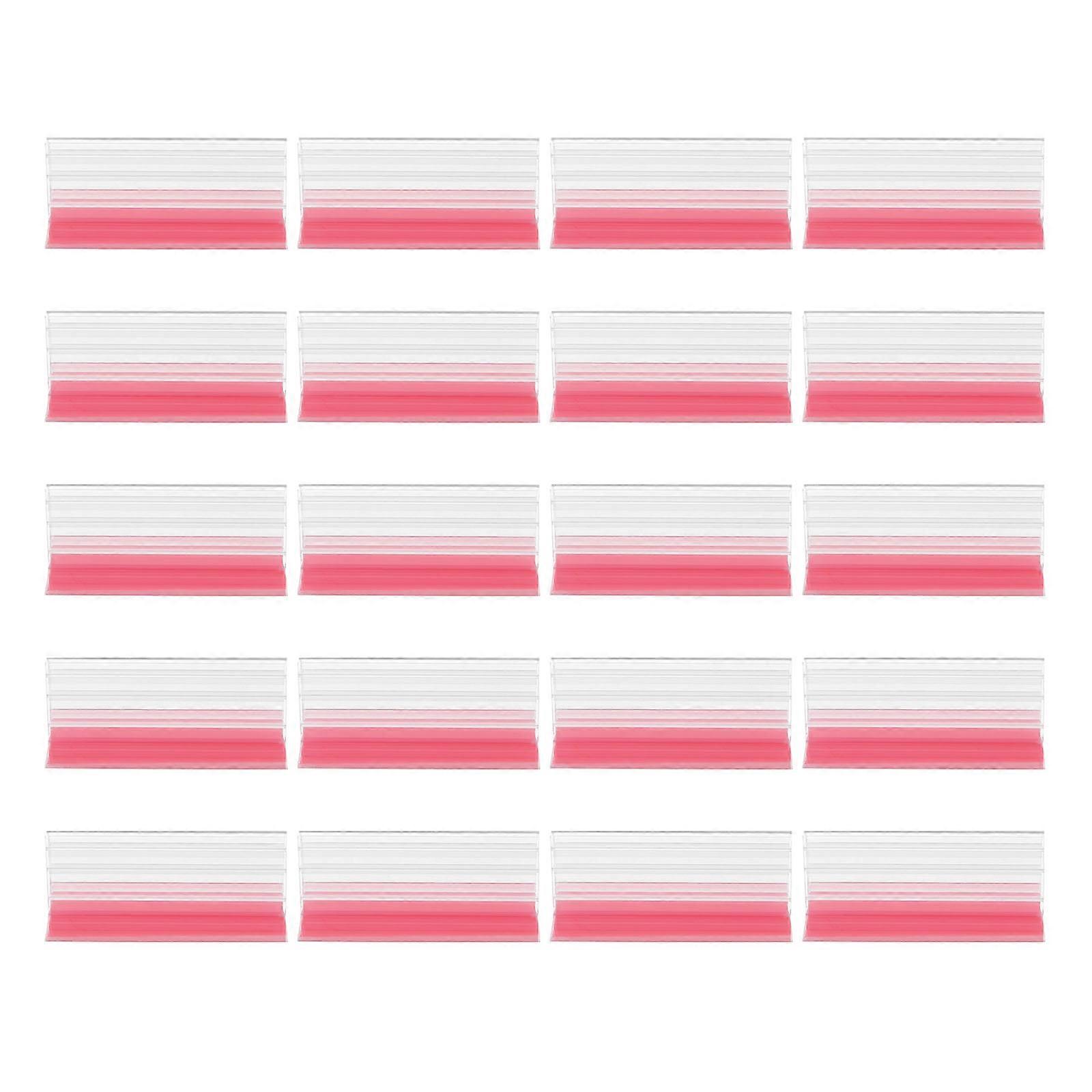 Advertising Clip Shelf Label Holder for Store Displays 20Pcs Pack