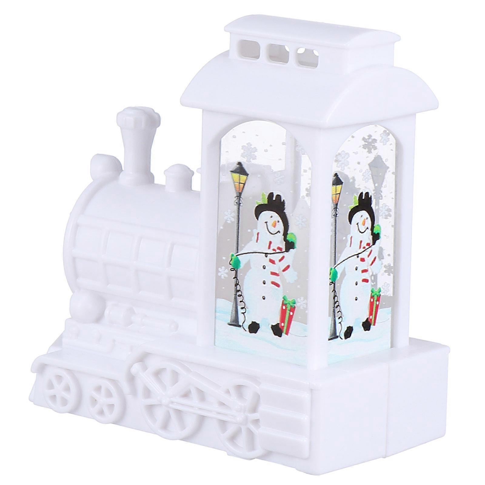 Christmas Wind Lantern Train Shape LED Light with Light Music 2Pcs