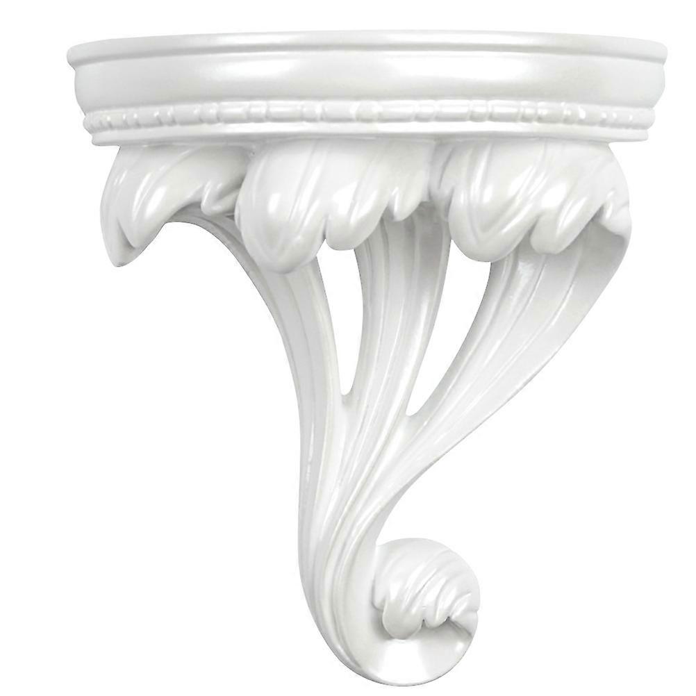 Wall Shelf Resin Floating Shelf for Storage 4Pcs White Set