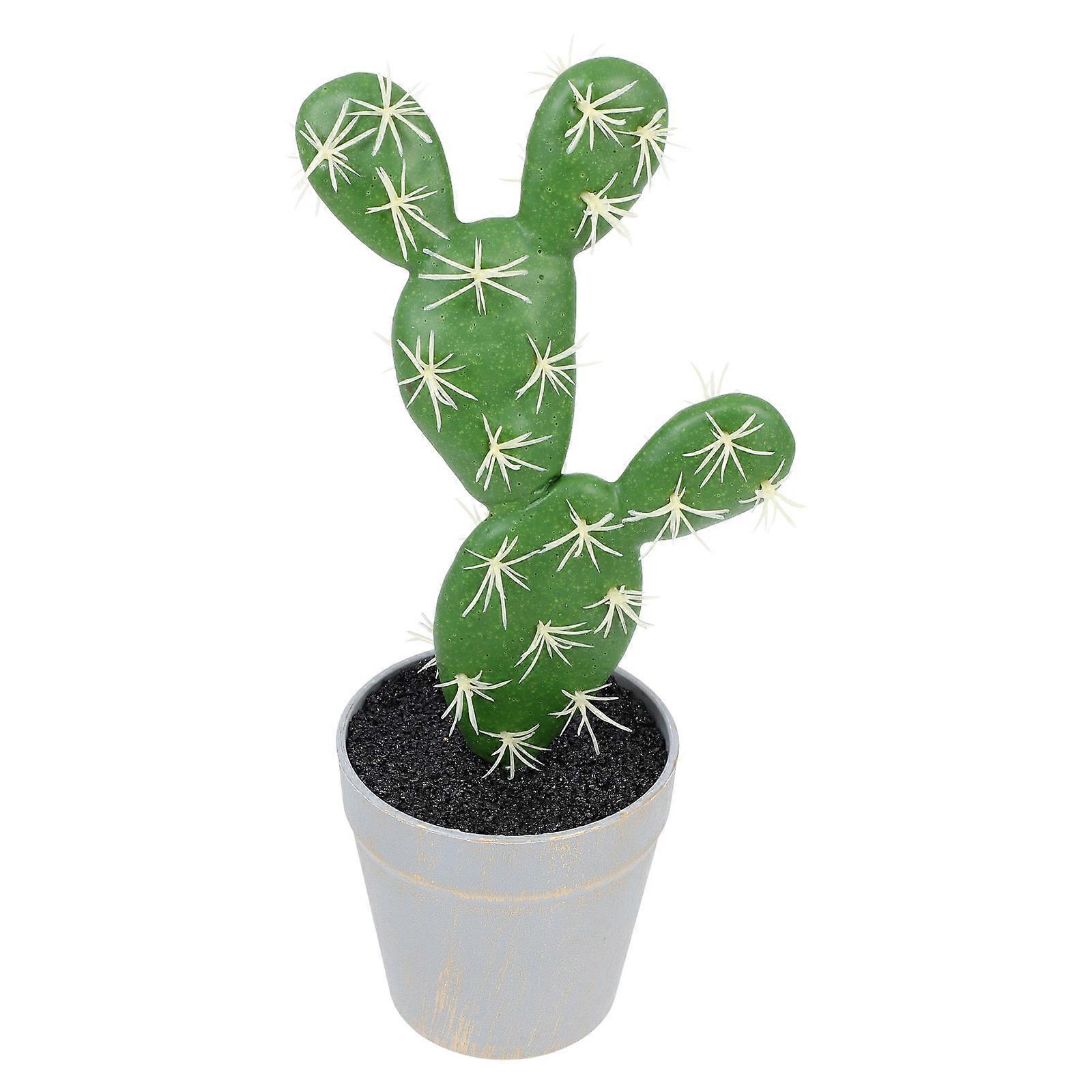 Fake Potted Plants Simulation Cactus Decoration 4Pcs Bundle