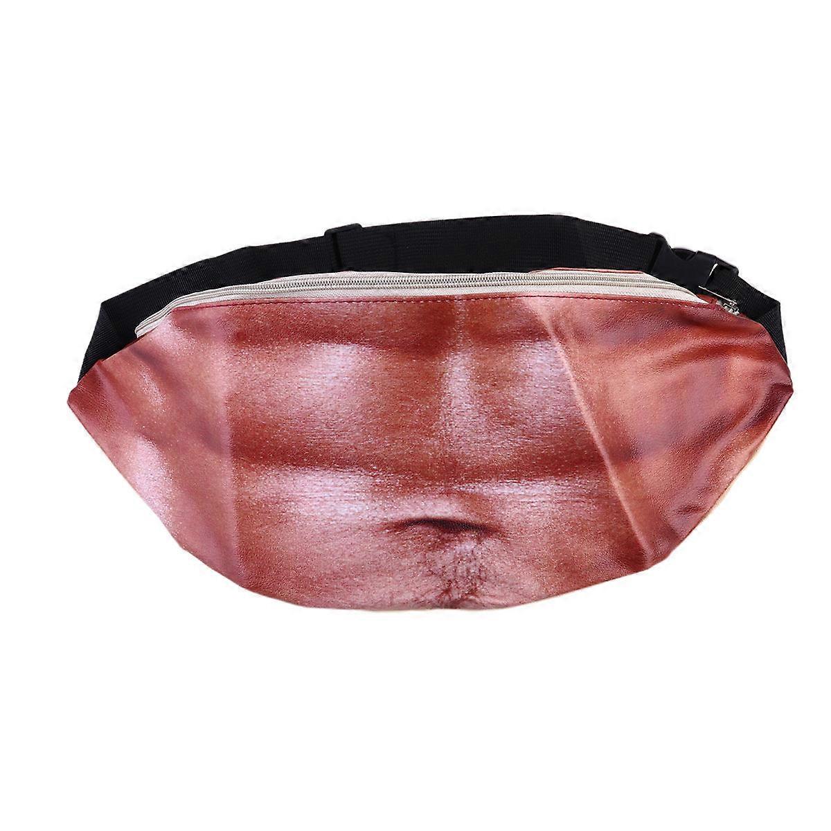 ABS Pattern Storage Pack for Stuff Holding 2Pcs Funny Belly Waist Bags