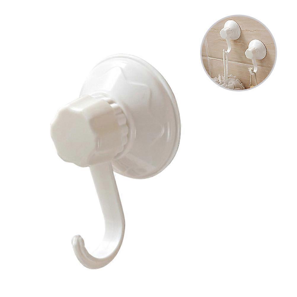 Multipurpose Suction Hooks Vacuum Traceless Design For Bathroom Accessories 9.5 X 6 X 3cm 1Pcs