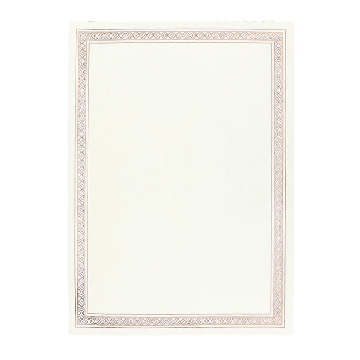 Certificate Paper For Printing A4 Size Hot Stamping Personalization Vertical or Horizontal Border 15Pcs/Pack