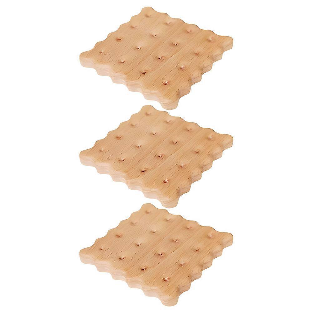Wooden Cookie Coasters for Cup Use 12Pcs Coffee Table Protectors