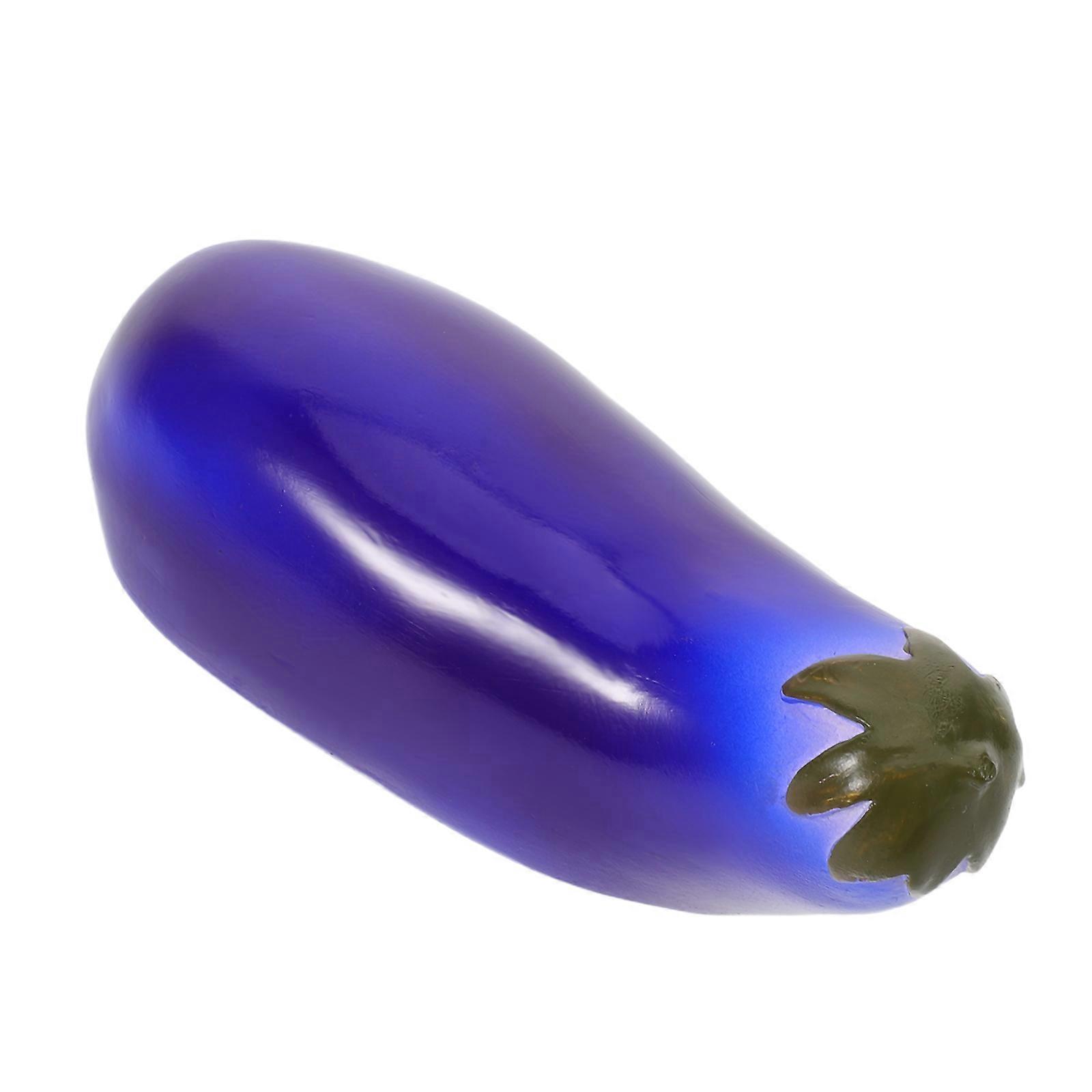 Blue Key Hider Outside Eggplant Statue for Home Use 3Pcs Garden Key Holder
