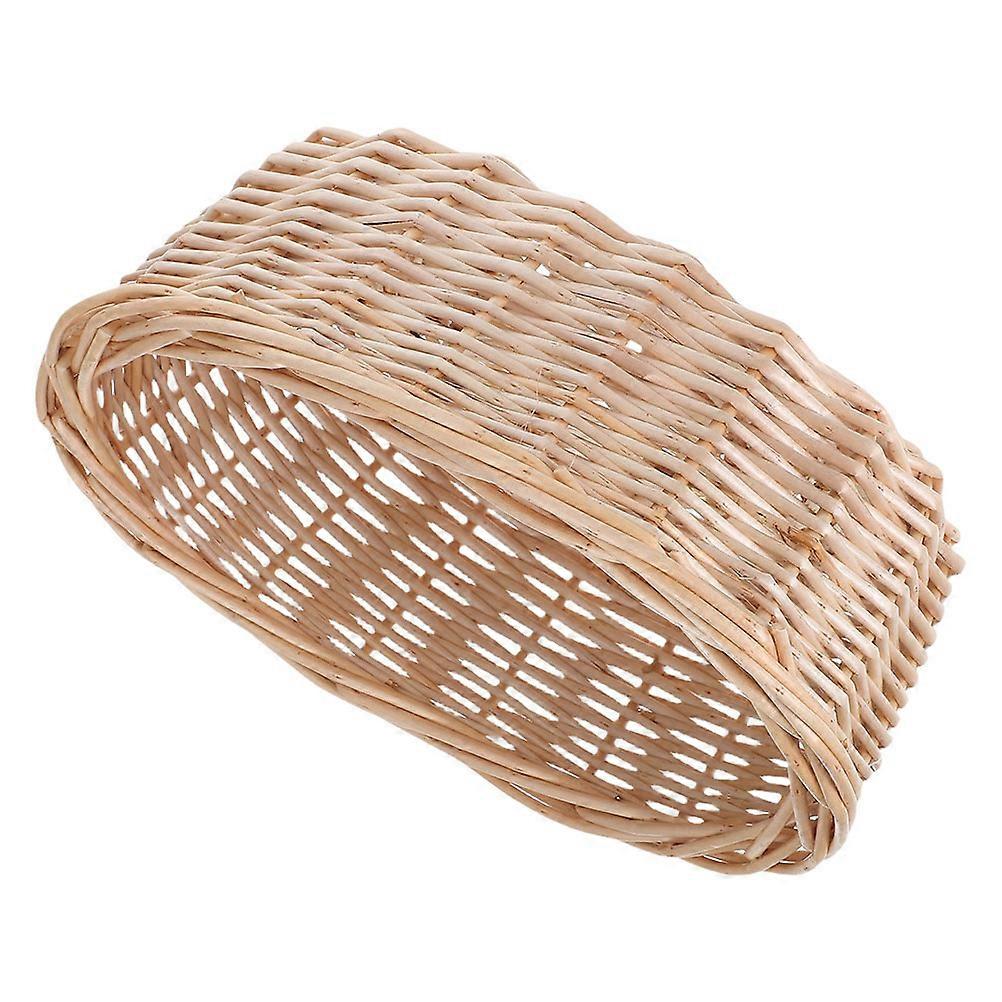 Natural Bread Basket for Serving 4Pcs Handwoven Wicker Storage Basket