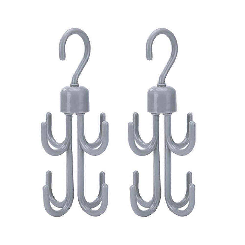 Hanging Hooks Multifunction Eight Claw Hooks for Hanging Use 4Pcs Grey