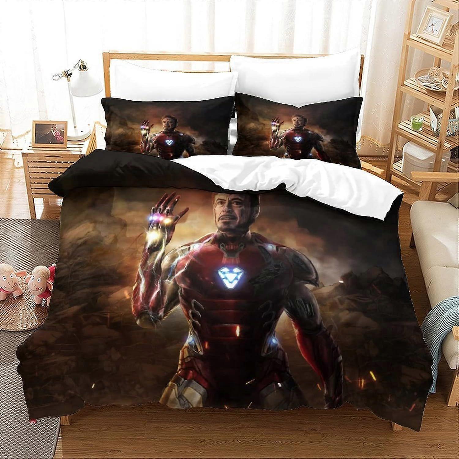 xzz614 Duvet Cover Iron Man Movie Poster Duvet Cover 140X200CM