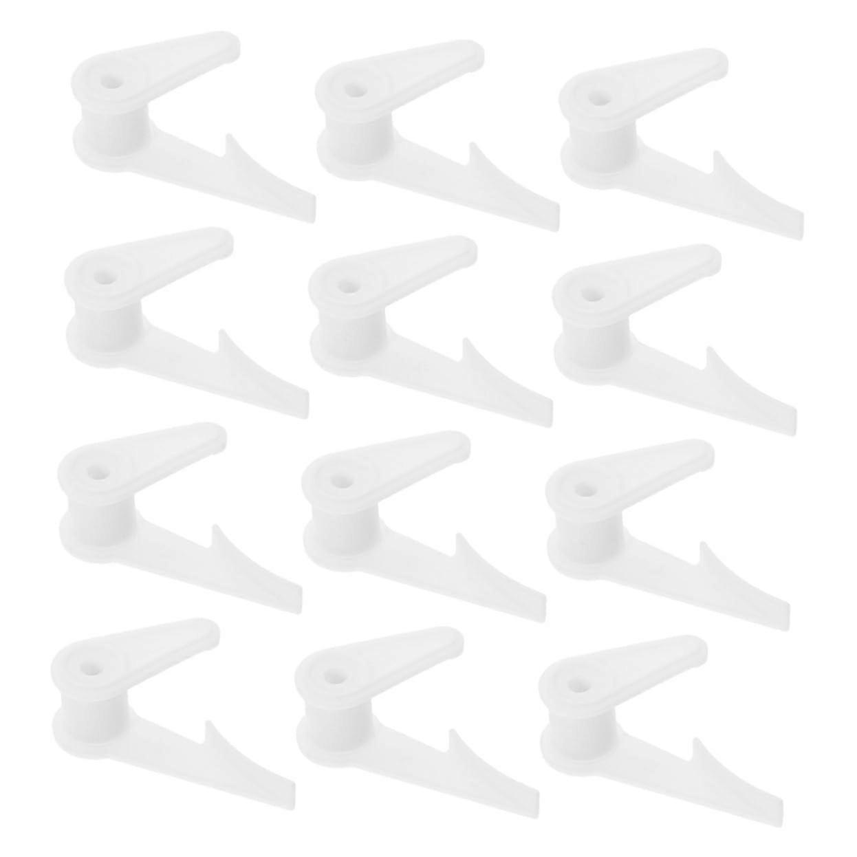 Plastic Ceiling Light Clips 12Pack For Lamp Shade Fastening, Flush Mount Brackets, Compatible With Ceiling Lamps