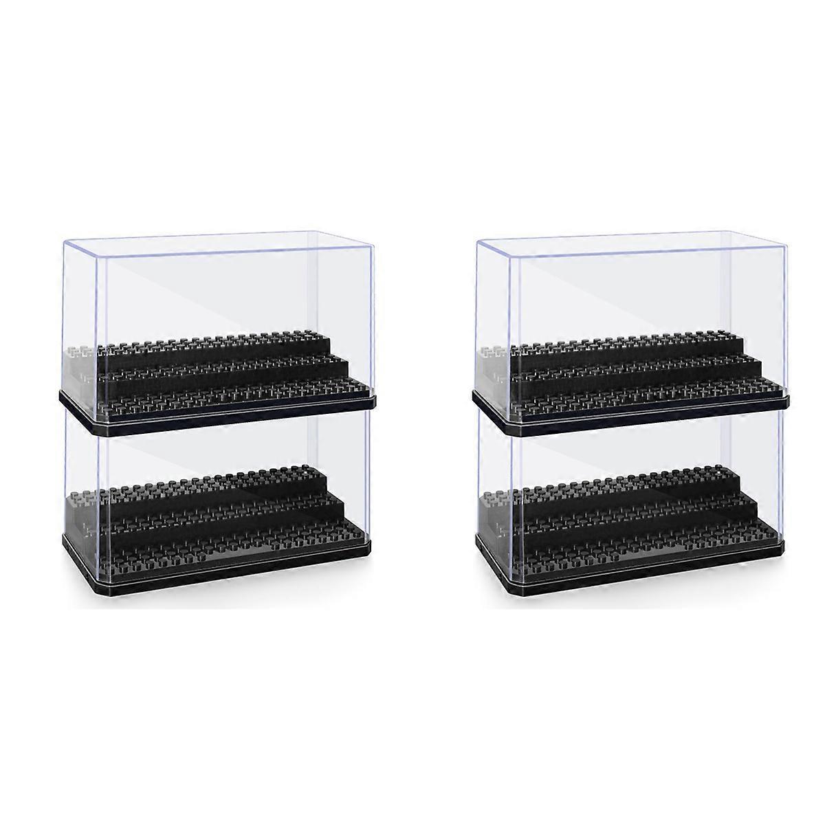 Figure Display Box, Stackable Dustproof Building Block Display Box