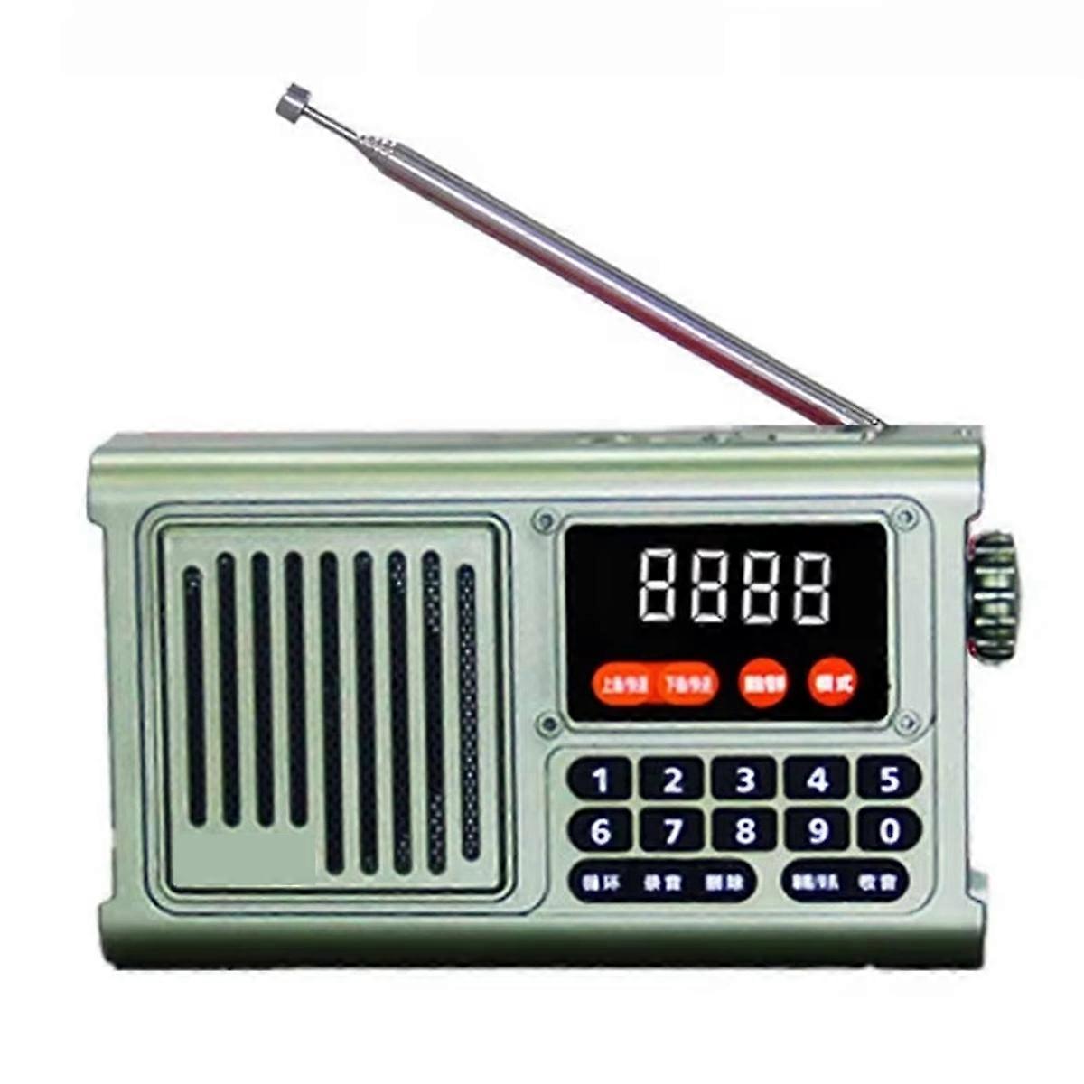  Radio Portable Emergency Recargable Ham Bluetooth Sound Box Green