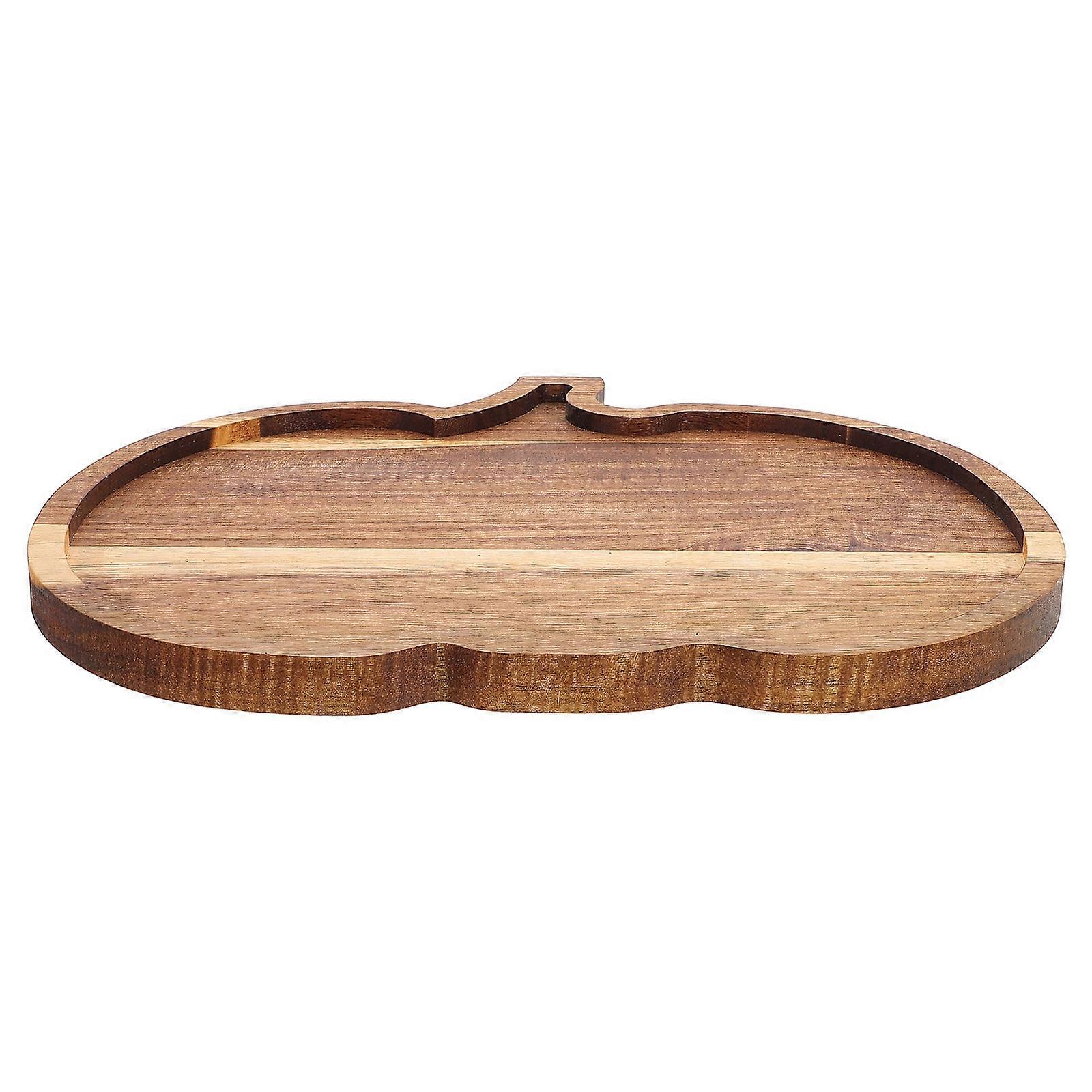 Thanksgiving Charcuterie Board Pumpkin Shape Serving Tray 2Pcs Set