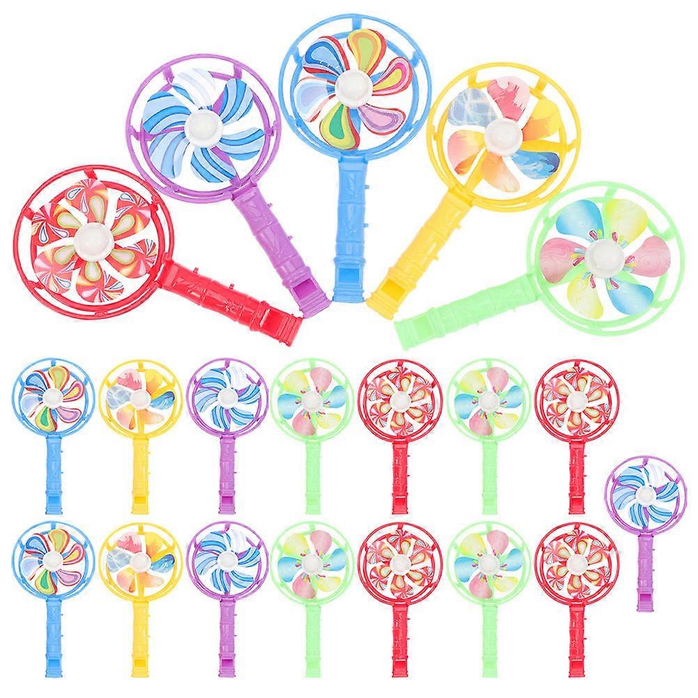 Plastic Windmill Toy Whistle Toy for Party with 80Pcs Random