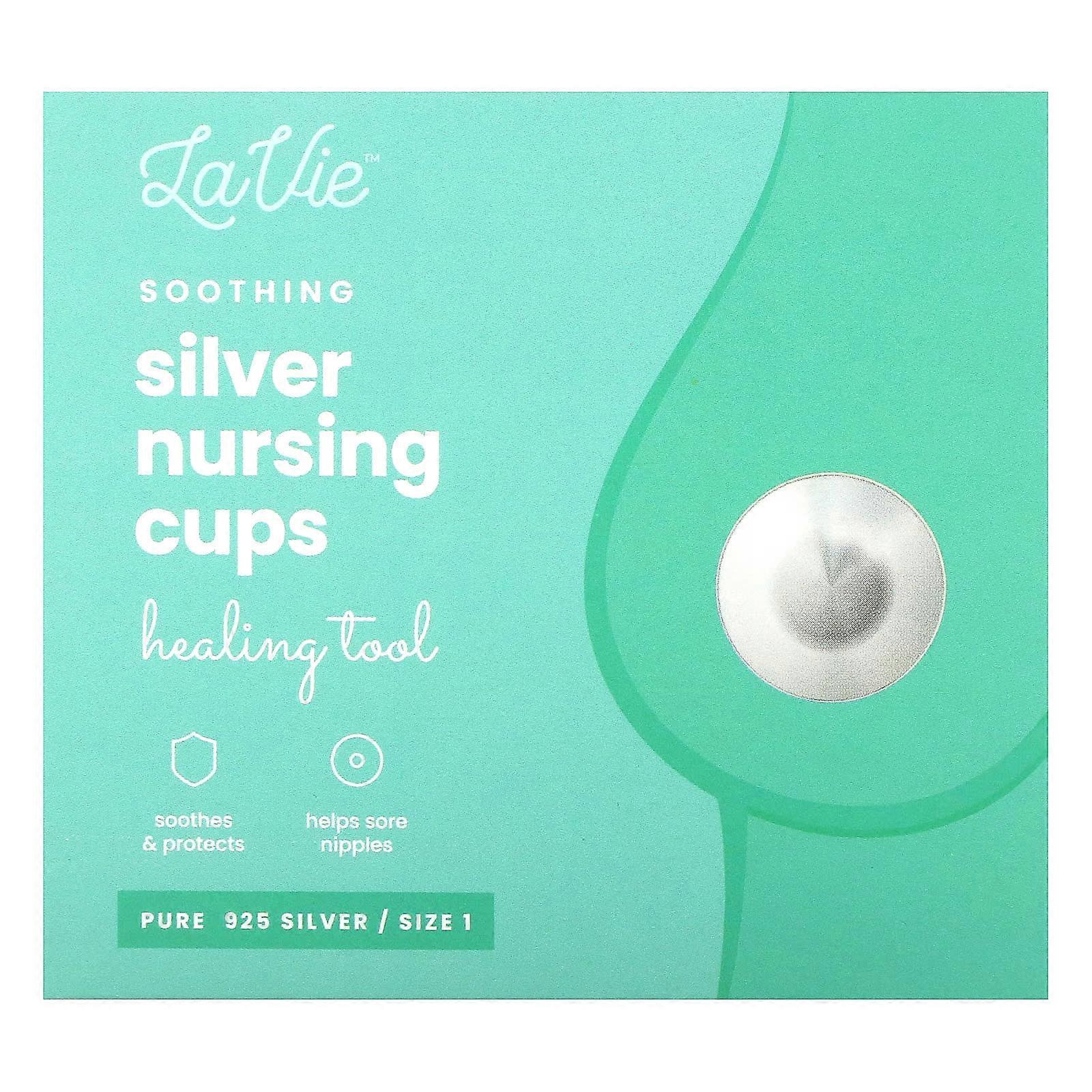 Soothing Silver Nursing Cups, Healing Tool, Size 1, 3 Piece Set