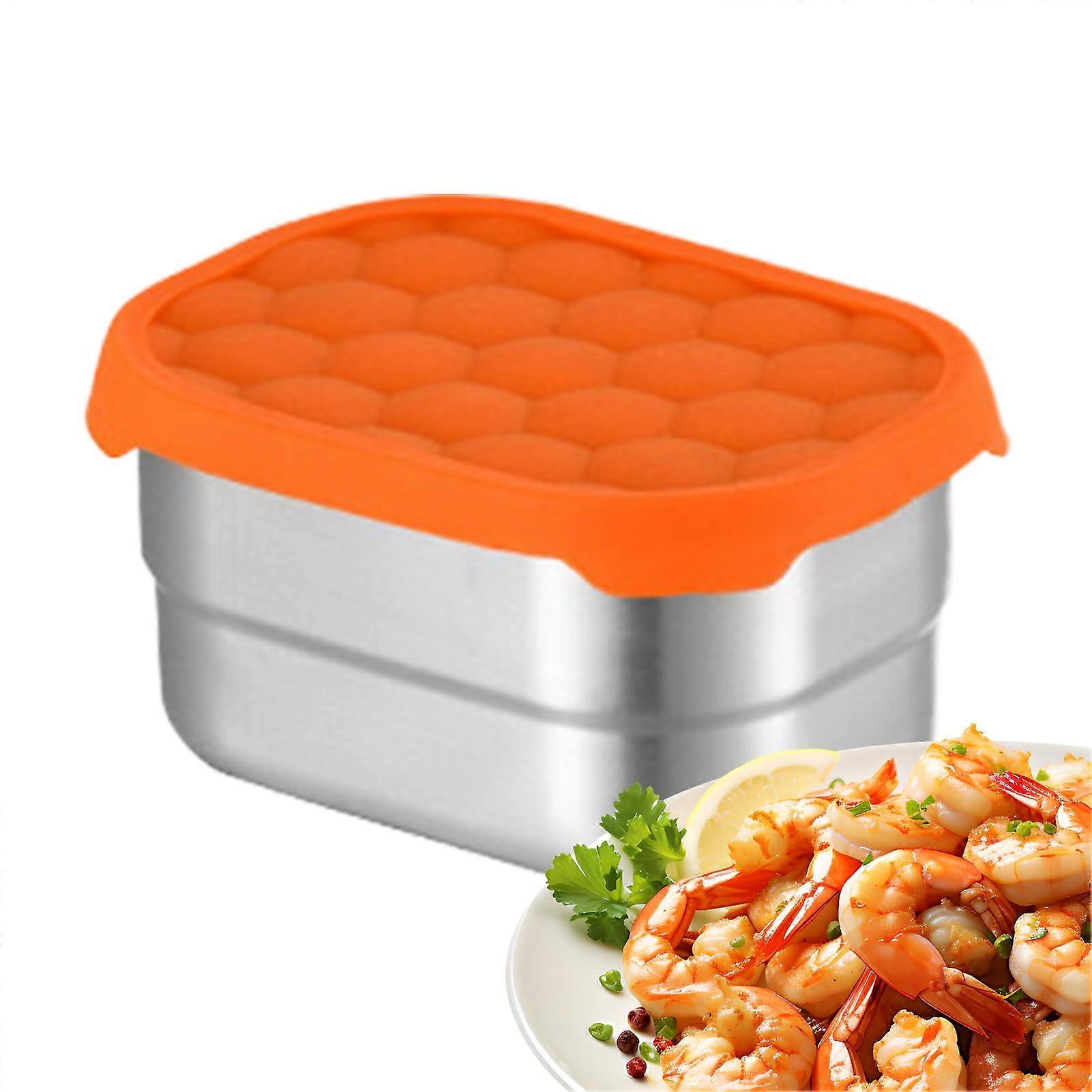 Toddler Snack Containers Stainless Steel Leakproof 230ml Rectangle Small
