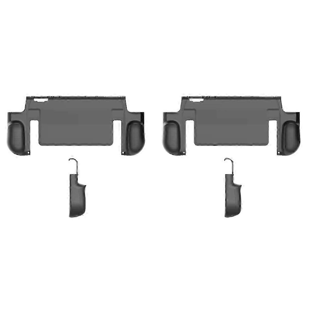 2 Sets TPU Protective Case for 2 Handheld Gaming Console Cover with Integrated Stand