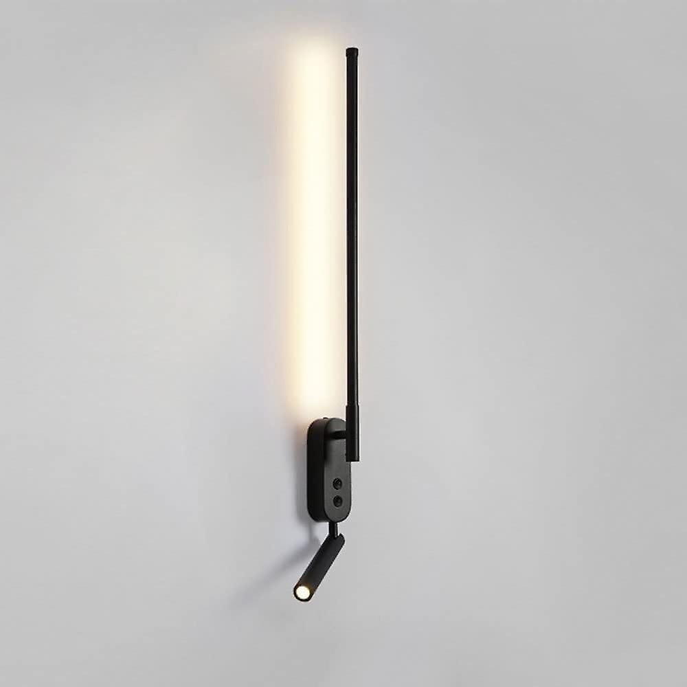 Wall Lantern Modern Linear Long LED Wall Lamp Black Indoor Wall Sconce Compatible With Bedroom Bedside