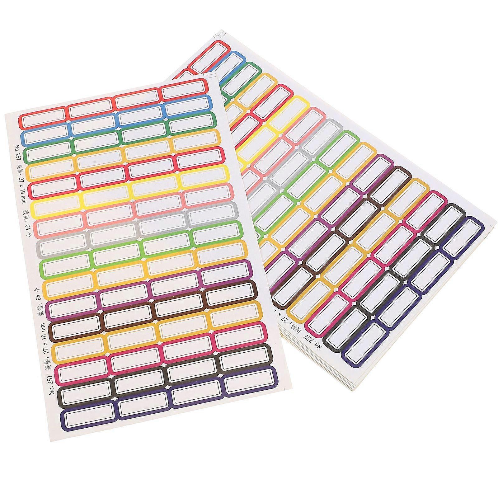20 Sheet Small Name Label Stickers Multi-Purpose Labels Tag For Storage Bins For Organizing And Personalizing For Jars Test Tubes Binders Paper Notebo