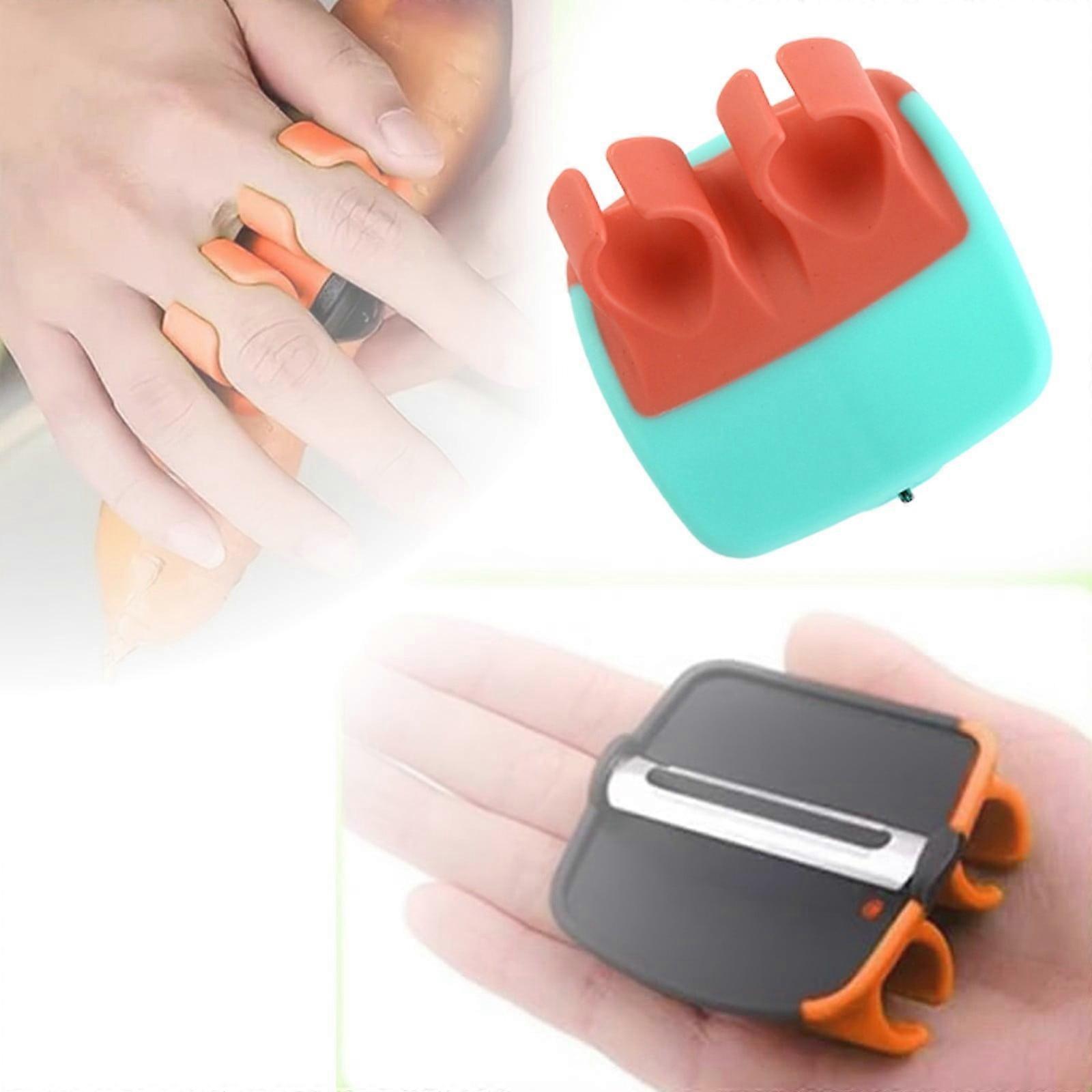 Multi Functional Handheld Fruit And Vegetable Peeler With Silicone Fingers