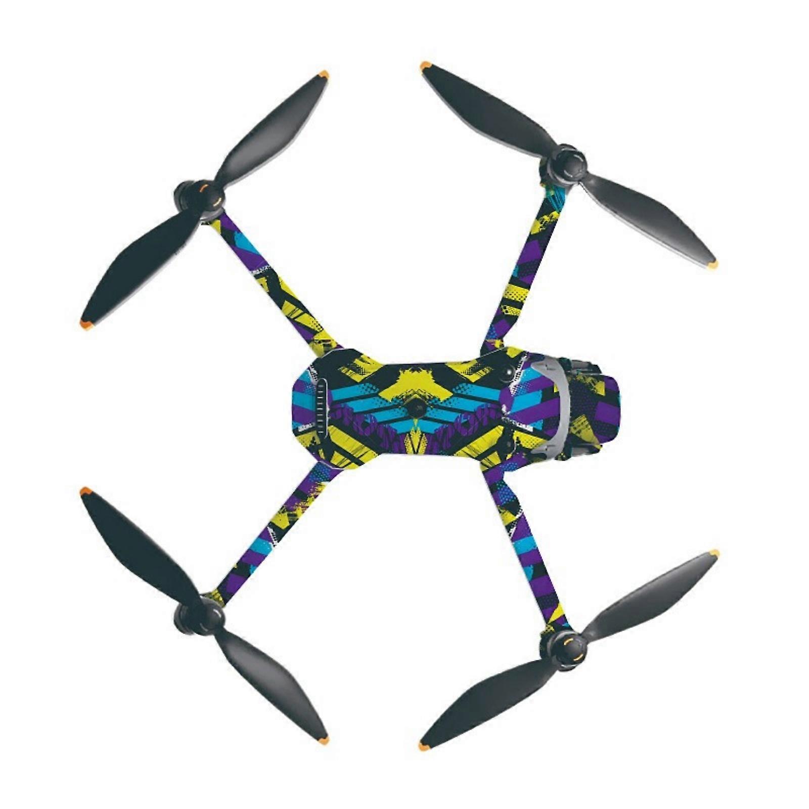 Full Coverage Anti Scratch Skin Sticker For 4Pro Drones Body Not with Residues Adhesive With Air Vent Channel Multicolor