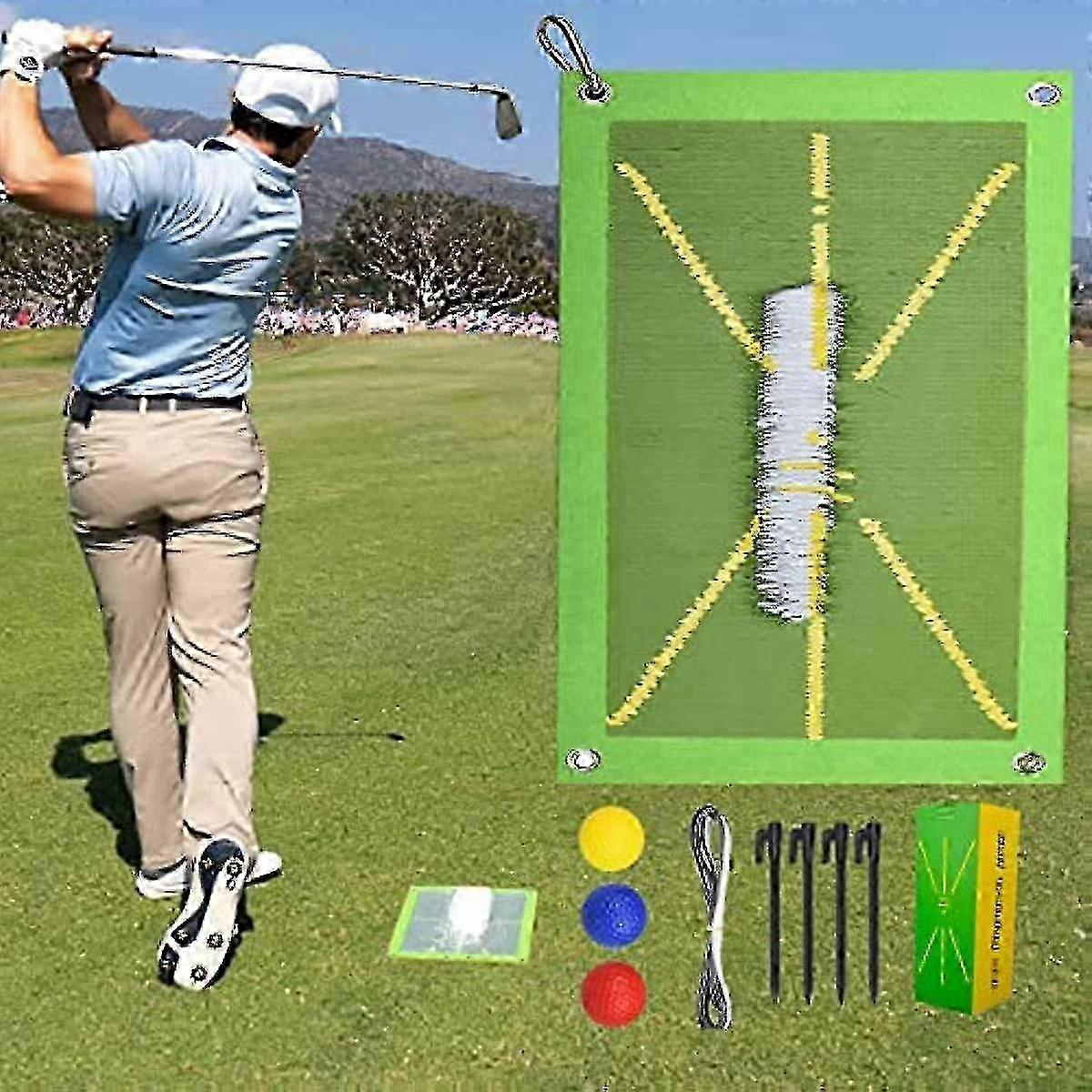 Golf Training Mat For Swing Detection Batting, Analysis Swing Path And Correct Hitting Posture Golf Practice Mat