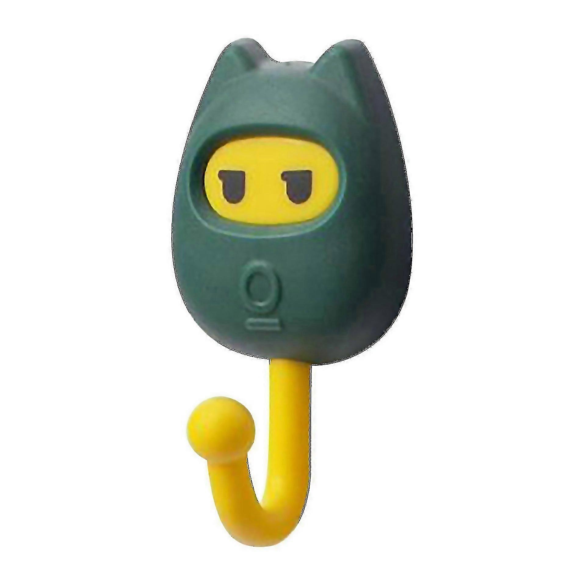 For Dewenwils Cute Hook Multifunctional Door Back Storage Sticky Hook Wall Sticky Hangergreenlarge P
