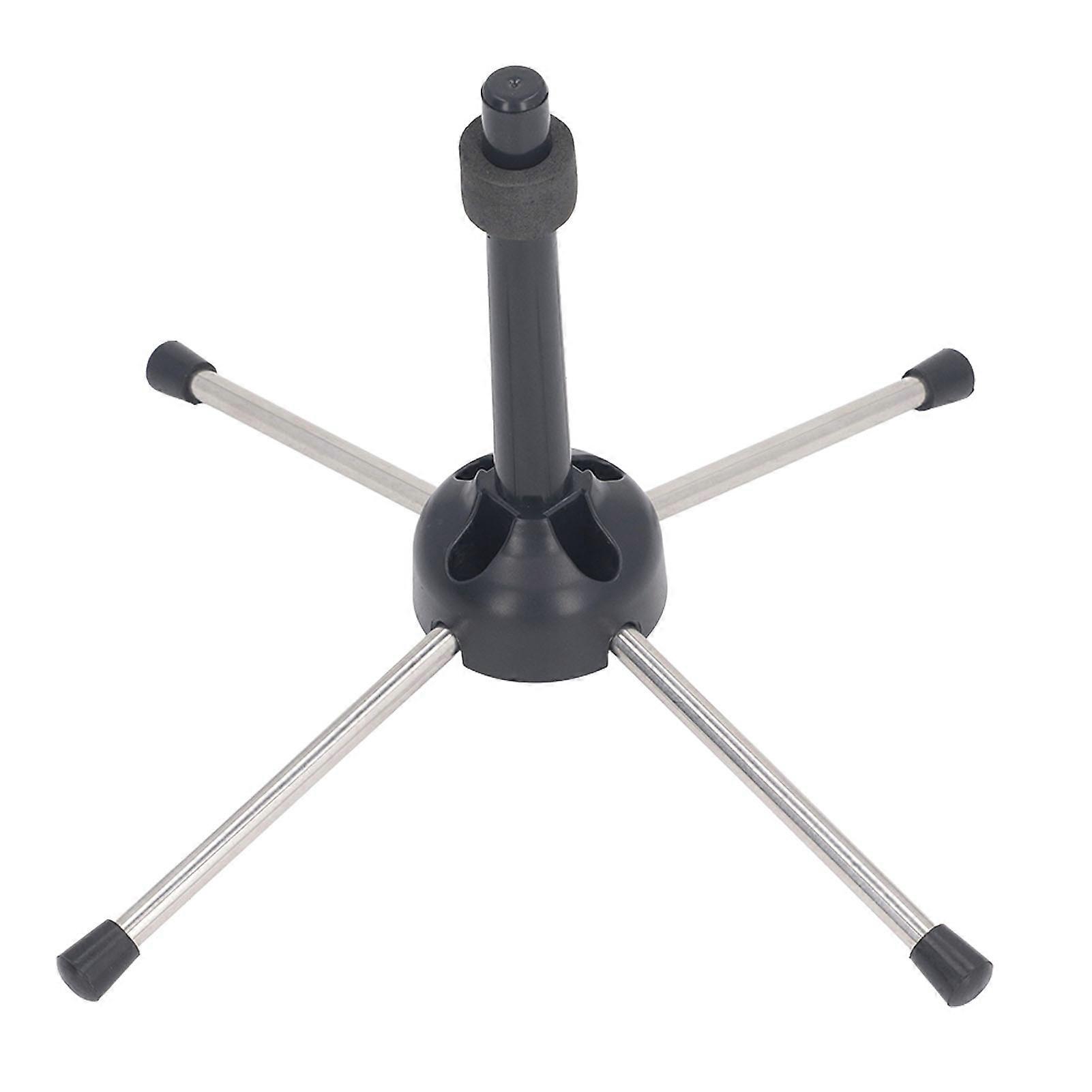 Clarinet Stand Foldable 4 Leg Stable Support Anti Slip Clarinet Stand Holder for Oboe Flute Wind Instrument