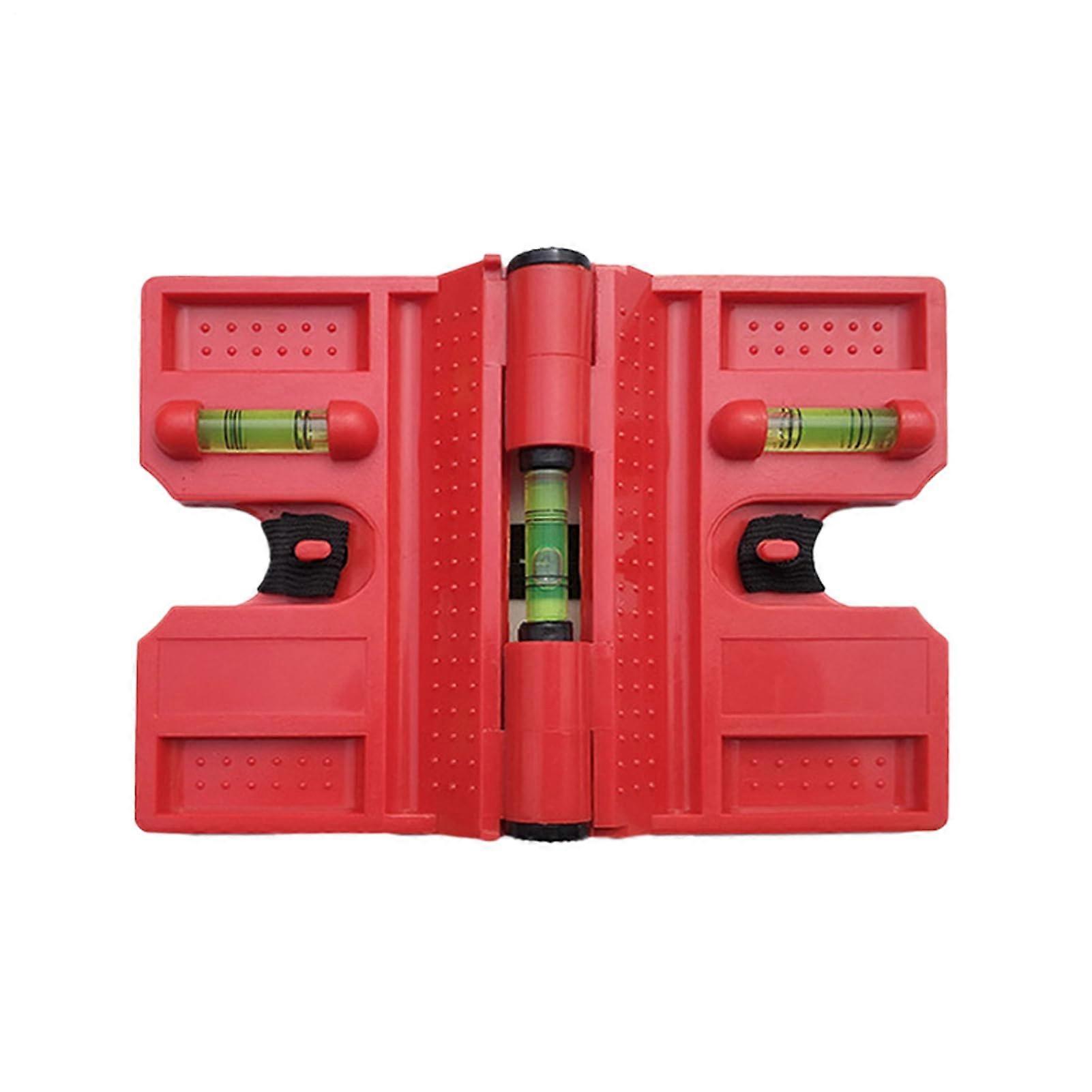 Bubble Level for Fence Posts  Magnetic Folding Level Tool, CM Scale, Post Level for Construction Renovation Plumbing