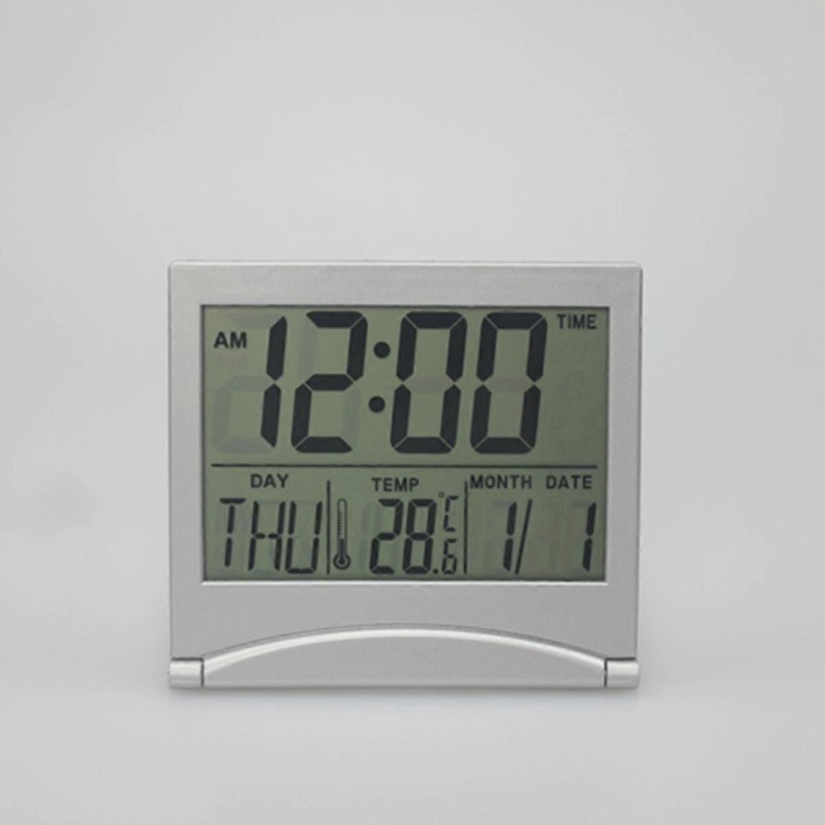 Large Atomic Wall Clock With Auto Backlight, Calendar, Temperature, And Humidity -   Batteries Included Q